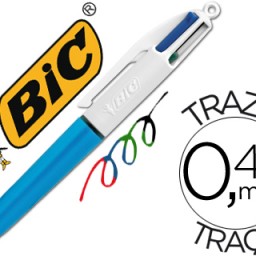 Bolígrafo Bic 4 colores convencional mini